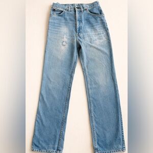 Vintage Levi’s White Label Jeans 24x32 70s Talon Zip Two Horse Patch USA Denim